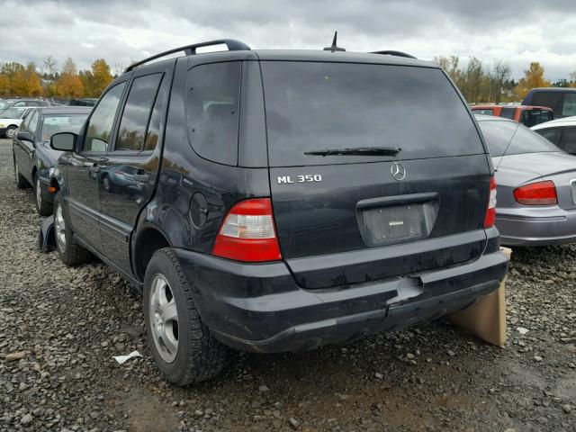 4JGAB57E44A498177 - 2004 MERCEDES-BENZ ML 350 BLACK photo 3