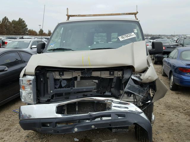 1FBNE3BL5CDA61460 - 2012 FORD ECONOLINE BEIGE photo 9