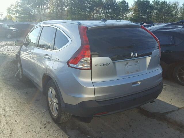 JHLRM4H76CC004001 - 2012 HONDA CR-V EXL 银色 照片 3