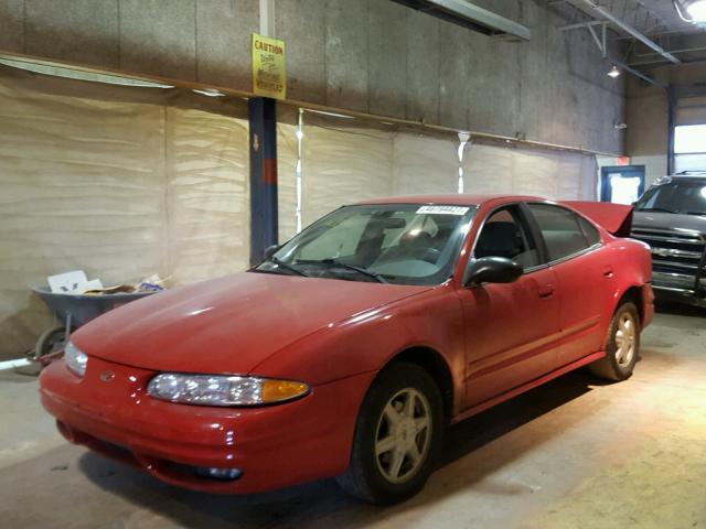 1G3N152E14C189796 - 2004 OLDSMOBILE ALERO RED photo 2