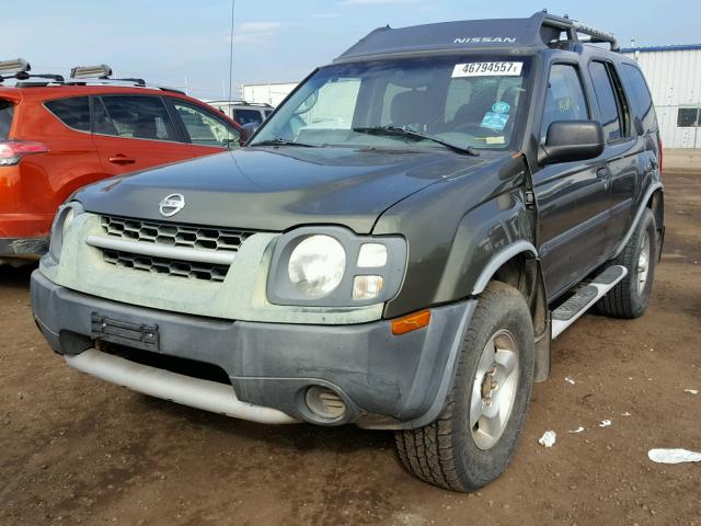 5N1ED28T43C650033 - 2003 NISSAN XTERRA GREEN photo 2