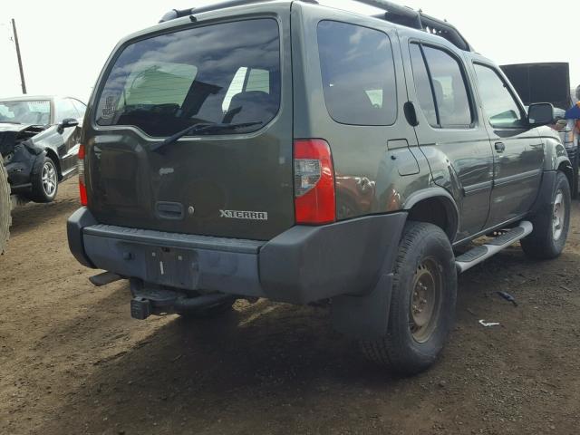 5N1ED28T43C650033 - 2003 NISSAN XTERRA GREEN photo 4