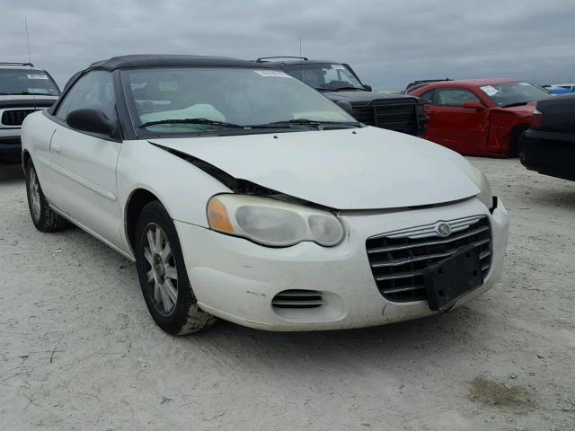 1C3EL75R04N352098 - 2004 CHRYSLER SEBRING GT WHITE photo 1