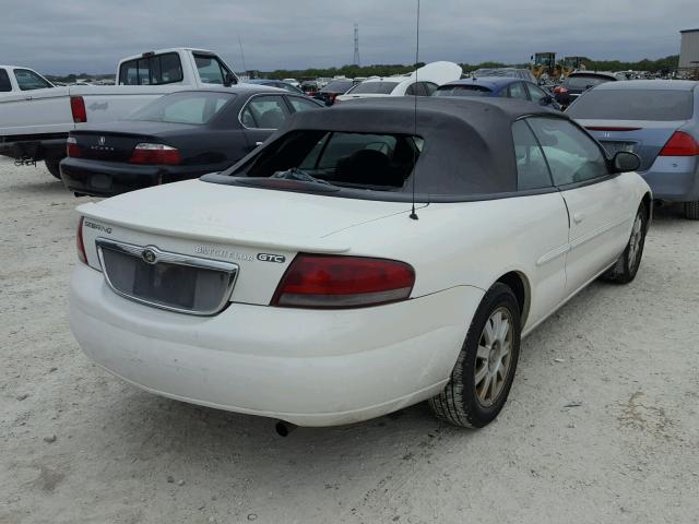 1C3EL75R04N352098 - 2004 CHRYSLER SEBRING GT WHITE photo 4