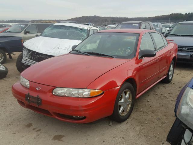 1G3NL52E73C253063 - 2003 OLDSMOBILE ALERO GL RED photo 2