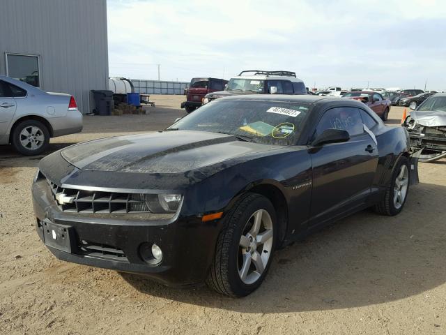 2G1FC1EV9A9126837 - 2010 CHEVROLET CAMARO LT BLACK photo 2