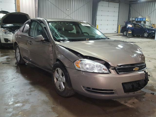 2G1WT58KX79192881 - 2007 CHEVROLET IMPALA LT TAN photo 1