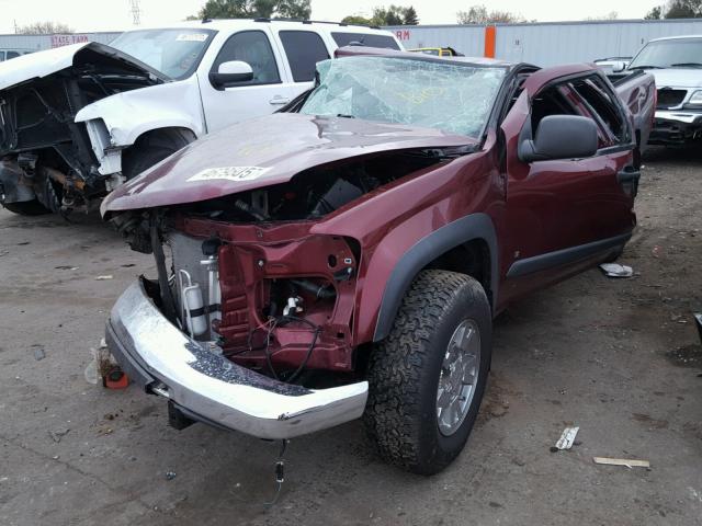 1GCDT39E488217671 - 2008 CHEVROLET COLORADO L MAROON photo 2