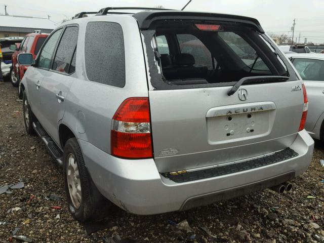 2HNYD18212H508778 - 2002 ACURA MDX SILVER photo 3