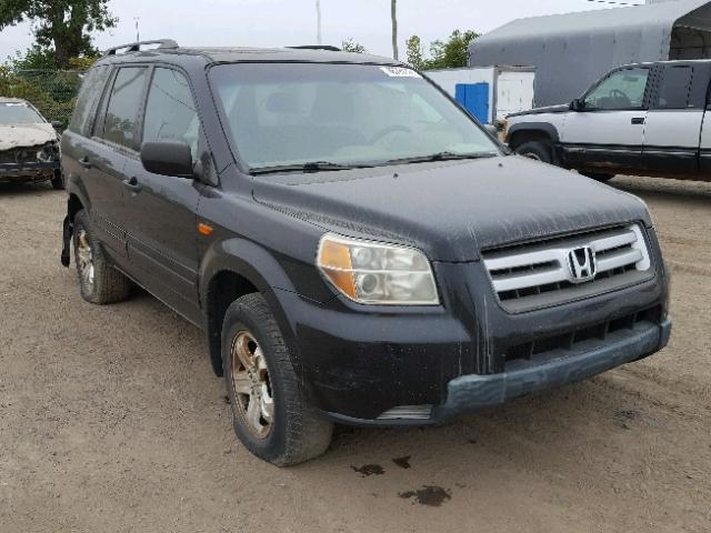 2HKYF18126H004339 - 2006 HONDA PILOT LX BLACK photo 1