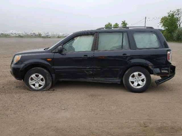 2HKYF18126H004339 - 2006 HONDA PILOT LX BLACK photo 9