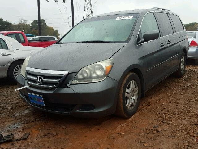 5FNRL38737B461531 - 2007 HONDA ODYSSEY EX GRAY photo 2