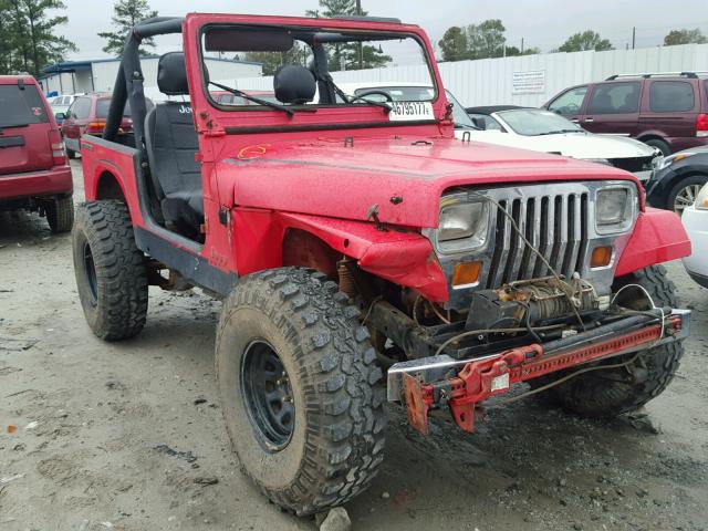 2J4FY59T5KJ120651 - 1989 JEEP WRANGLER / RED photo 1