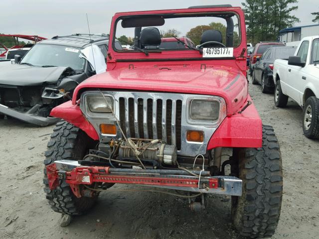 2J4FY59T5KJ120651 - 1989 JEEP WRANGLER / RED photo 10