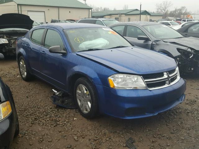 1C3CDZAB7CN242527 - 2012 DODGE AVENGER SE BLUE photo 1