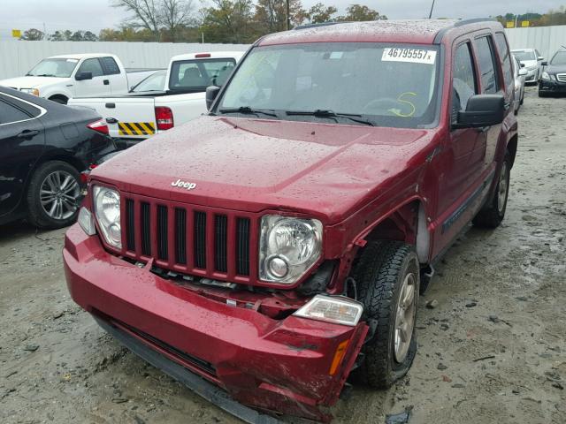 1C4PJLAK1CW171712 - 2012 JEEP LIBERTY SP RED photo 2