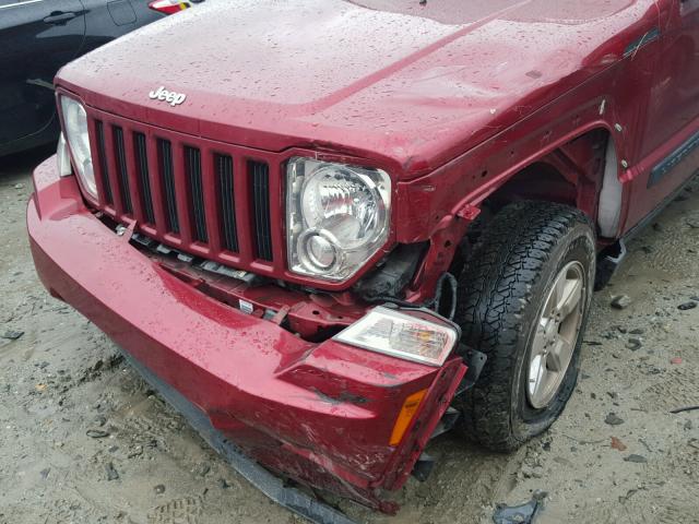 1C4PJLAK1CW171712 - 2012 JEEP LIBERTY SP RED photo 8
