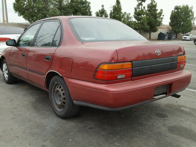 JT2AE09B4S0099458 - 1995 TOYOTA COROLLA LE RED photo 3