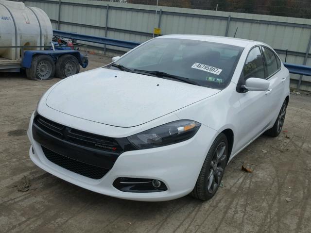 1C3CDFBB3ED865987 - 2014 DODGE DART SXT WHITE photo 2