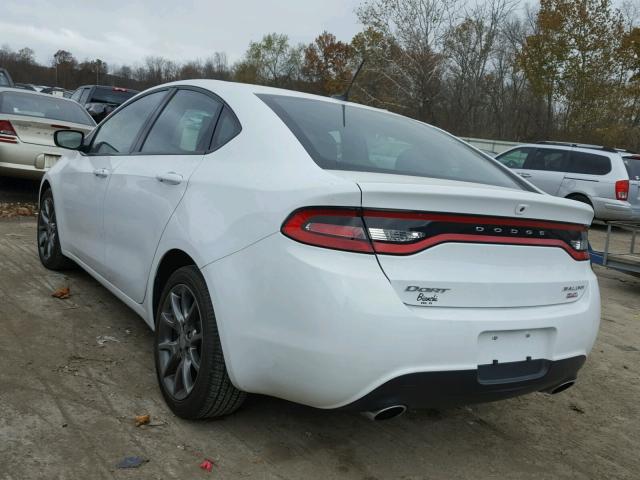 1C3CDFBB3ED865987 - 2014 DODGE DART SXT WHITE photo 3