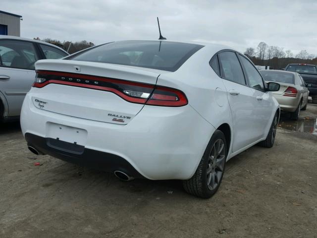 1C3CDFBB3ED865987 - 2014 DODGE DART SXT WHITE photo 4