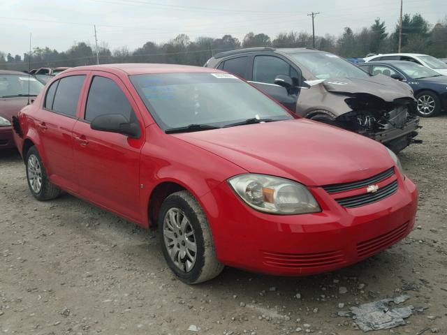 1G1AS58H697155221 - 2009 CHEVROLET COBALT LS RED photo 1