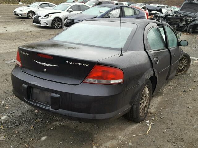 1C3EL56R94N244923 - 2004 CHRYSLER SEBRING LX BLACK photo 4