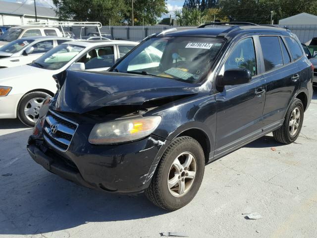 5NMSG13D67H014830 - 2007 HYUNDAI SANTA FE G BLACK photo 2