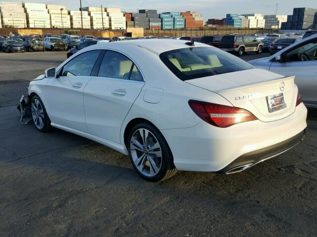 WDDSJ4EB5JN581707 - 2018 MERCEDES-BENZ CLA 250 WHITE photo 3