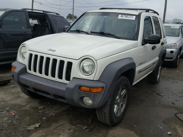 1J4GL48K12W182806 - 2002 JEEP LIBERTY SP WHITE photo 2