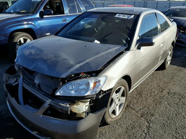 1HGEM22914L003514 - 2004 HONDA CIVIC EX GRAY photo 2