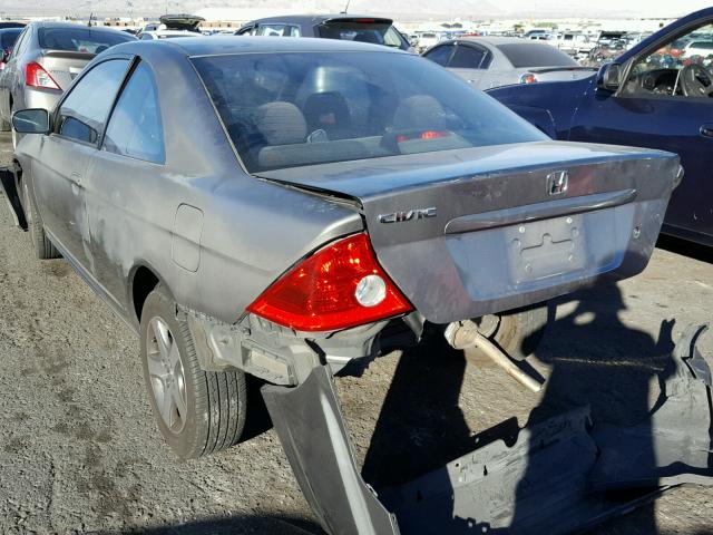 1HGEM22914L003514 - 2004 HONDA CIVIC EX ნაცრისფერი ფოტო 3