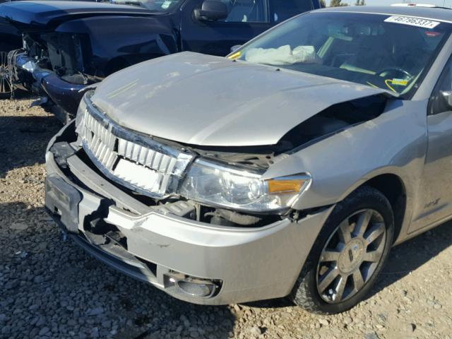 3LNHM26T27R620729 - 2007 LINCOLN MKZ SILVER photo 9