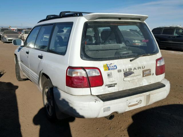 JF1SF65641H702449 - 2001 SUBARU FORESTER S WHITE photo 3