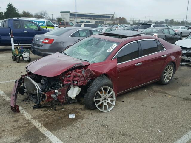 1G1ZK57709F120000 - 2009 CHEVROLET MALIBU LTZ MAROON photo 2