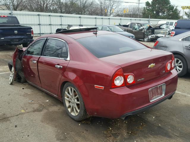 1G1ZK57709F120000 - 2009 CHEVROLET MALIBU LTZ MAROON photo 3