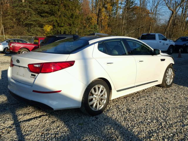 5XXGN4A74EG264105 - 2014 KIA OPTIMA EX WHITE photo 4