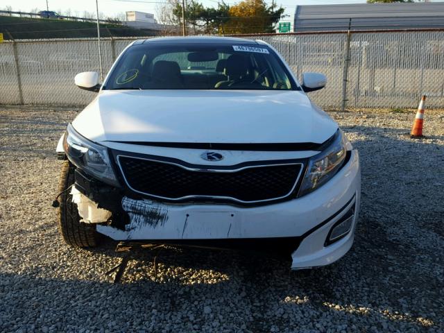 5XXGN4A74EG264105 - 2014 KIA OPTIMA EX WHITE photo 9