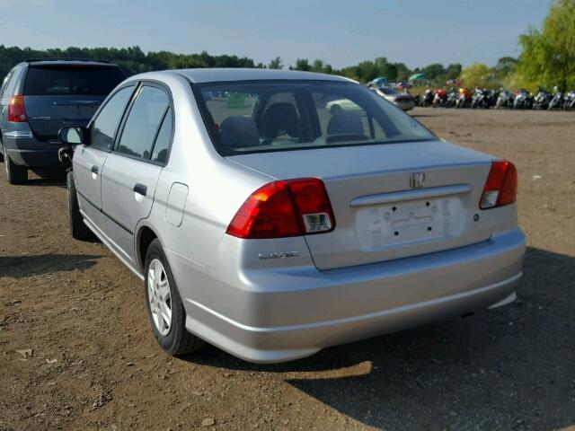 2HGES16355H584682 - 2005 HONDA CIVIC DX V SILVER photo 3