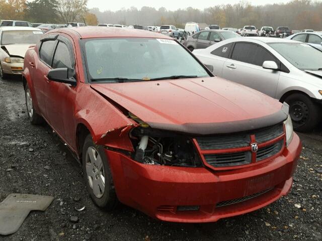 1B3LC46K08N686612 - 2008 DODGE AVENGER SE RED photo 1