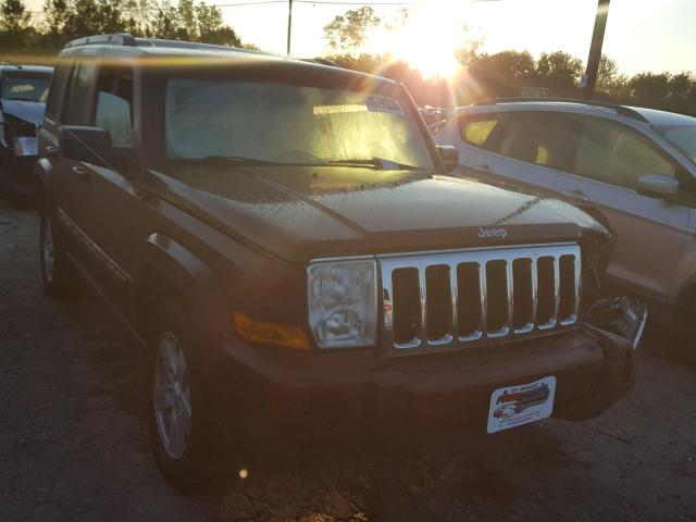 1J8HG48K27C570255 - 2007 JEEP COMMANDER MAROON photo 1