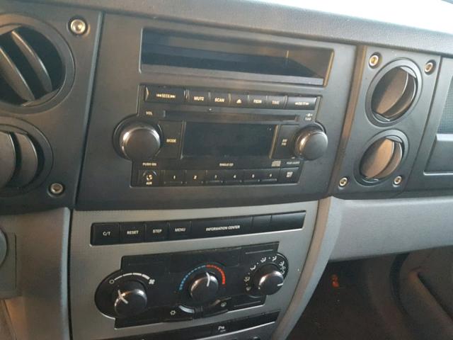 1J8HG48K27C570255 - 2007 JEEP COMMANDER MAROON photo 9