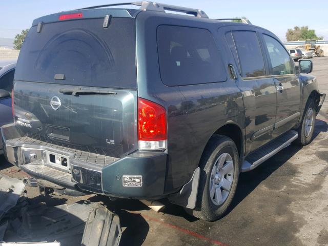 5N1AA08B64N734167 - 2004 NISSAN ARMADA SE BLACK photo 4