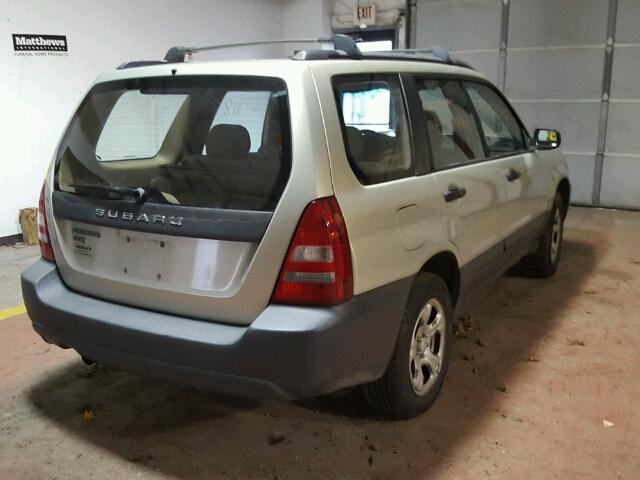 JF1SG63645H733366 - 2005 SUBARU FORESTER 2 GRAY photo 4