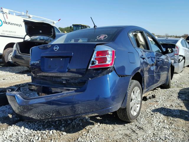 3N1AB61E08L722811 - 2008 NISSAN SENTRA 2.0 BLUE photo 4