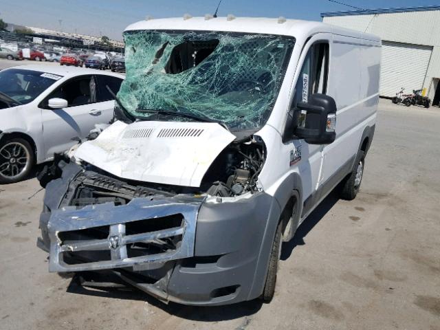 3C6TRVAG1HE517961 - 2017 RAM PROMASTER WHITE photo 2