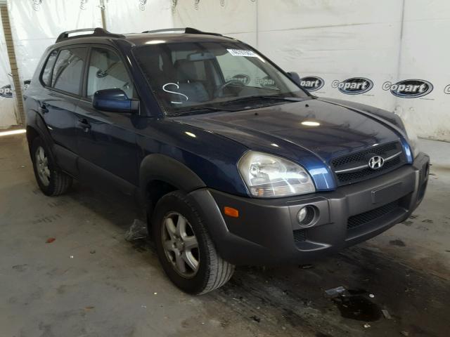 KM8JN72D05U085383 - 2005 HYUNDAI TUCSON GLS BLUE photo 1