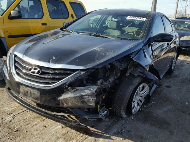 5NPEB4AC1CH443135 - 2012 HYUNDAI SONATA GLS BLACK photo 2