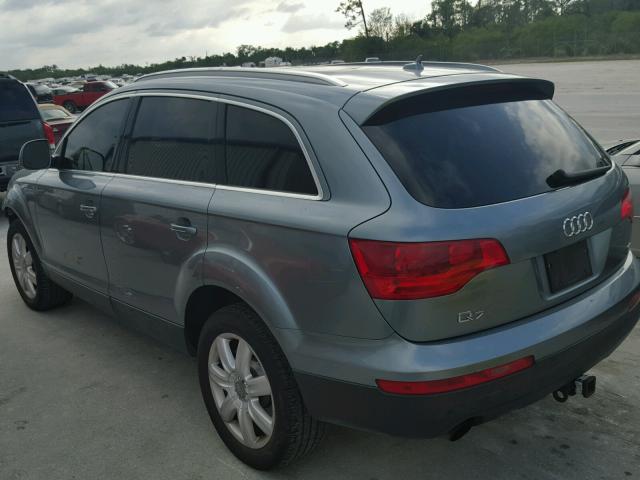 WA1BY74L97D076408 - 2007 AUDI Q7 3.6 QUA GREEN photo 3