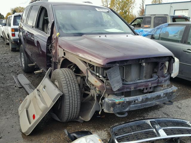 1D4HB48N74F157874 - 2004 DODGE DURANGO SL MAROON photo 1